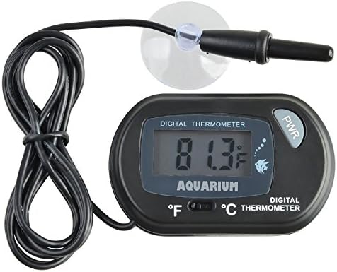 Topstech LCD Digital Fish Tank Aquarium Terrarium Thermometer ST-3 Black
