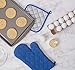 DII Basic Terry Collection Quilted 100% Cotton, Potholder, Blueberry, 3 Piece