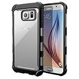 Galaxy S6 Case - Poetic [Affinity Series] - [TPU Grip Bumper] [Corner Protection] Protective Case for Samsung Galaxy S6 (2015) Frost Clear/Black (3-Year Manufacturer Warranty From Poetic)
