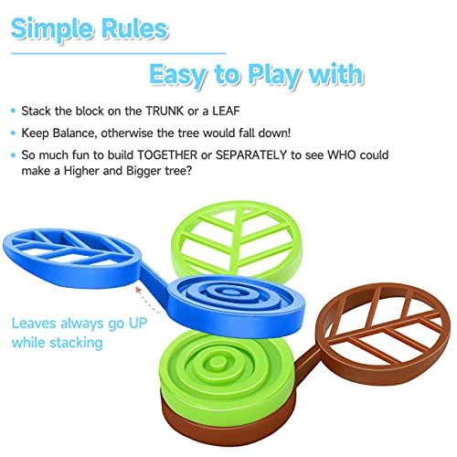 StackaRainbowTree Plastic Stacking Blocks 70 Piece, Balance Game