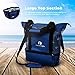 Red Suricata Mesh Beach Bag Cooler - Beach Tote with Leak-proof Rigid Cooler – Beach Bags for Women & Men (Blue)