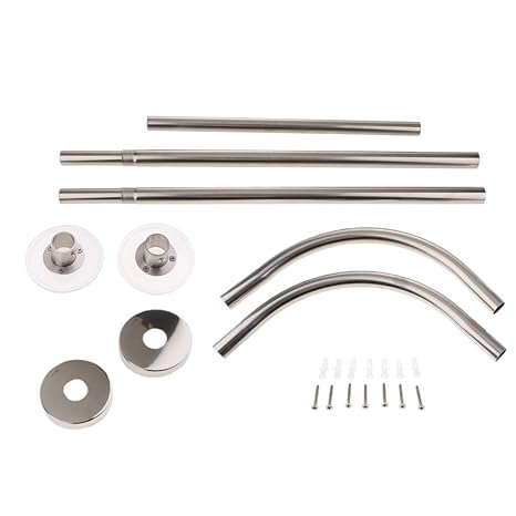 Amazon Com D Dolity Expandable Curved Shower Curtain Rod 31