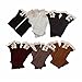 Ismell Ismell Women Lace Trim Boot Cuffs Toppers Leg Warmers Sock (Gray)
