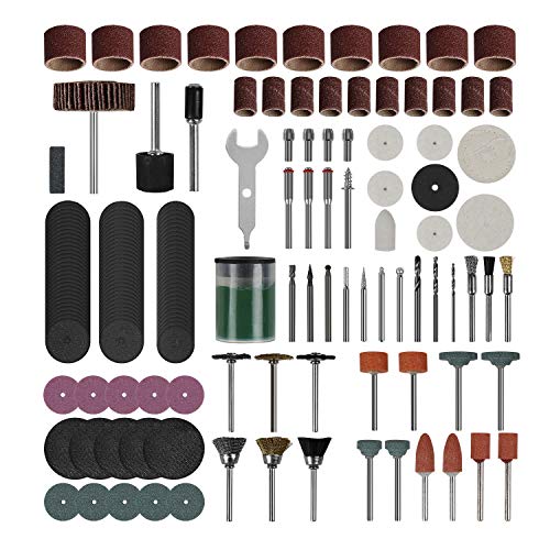WORKPRO Rotary Tool Accessory Set, 208Piece MultiFunctional Attachments for Easy Cutting