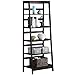 Yaheetech 5-Tier A Frame Wood Ladder Bookshelf Multifunctional Storage Rack Display, Dark Espresso