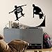 RoomMates RMK1313GM Chalkboard Skaters Peel and Stick Wall Decals