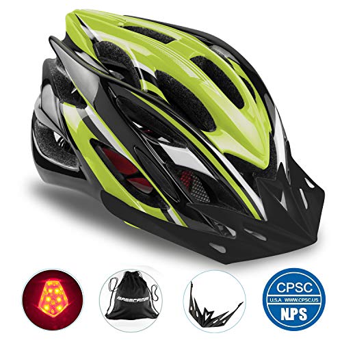Basecamp Specialized Bike Helmet with CPSC&CE Certified/Safety Light