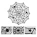 Lulu Home Halloween Table Cover, Round Black Spider Web Halloween Table Toppers for Festival Party Decoration