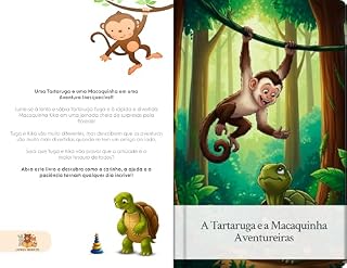 Livro A Tartaruga e a Macaquinha Aventureiras