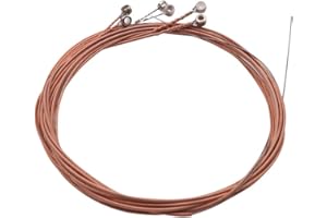 Acoustic Folk Guitar String Set Stainless Steel Core Copper Alloy Wound 6pcs Pack Clear Bright Sound for Lovers