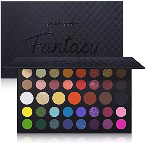39 Colors Fantasy Eyeshadow Makeup Palette Set, Professional Matte Shimmer Glitter Highly Pigmented Blending Artist Eye Shadow Pallets (1)