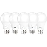 LE LED Light Bulbs 60 Watt Equivalent, 9W 800 Lumens Non-Dimmable, Daylight White 5000K, A19 E26 Standard Medium Base, 10000