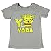 Mighty Fine child T-Shirt - Y Is for Yoda 3T Grey