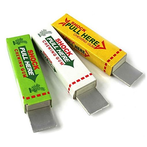 SMTSMT Electric Shock Shocking funny Pull Head Chewing gum Gags - Image 5