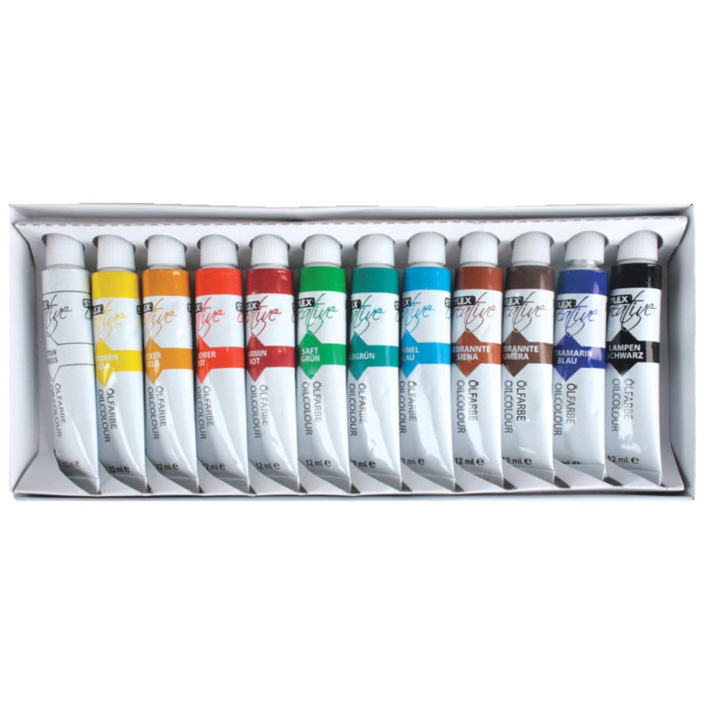 Stylex 12 ml Oil Paint Tubes (12-Piece)