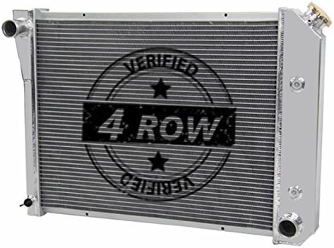 Primecooling 4 Row Core Aluminum Radiator for 1969-74 Nova/Firebird, 1971-73 Camaro/Impala Caprice, Multiple Models