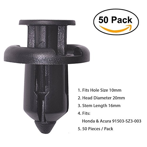 Lantee 50 Pcs Car Front Bumper Retainers Clips for 91503SZ3003