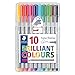 STAEDTLER Triplus Broadliner 338 - Assorted Colours (Pack of 10) - Broad-Tip Marking Pen