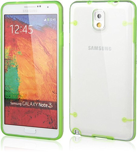 Note 3 Case, Galaxy Note 3 Case - Tekkmon's florescent slim transparent durable case cover for Samsung Galaxy Note3 N900A N900V N9000 N9002 N9005 N900P N900T Galaxy Note 3 N9000 (Black)