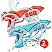 ArtCreativity Galactic Water Squirt Guns for Kids, Set of 2, 8.5 Inch Blaster Toys for Swimming Pool, Beach and Outdoor Summer Fun, Cool Birthday Party Favors for Boys and Girls- Colors May Vary