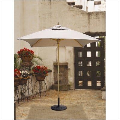 Amazon Com Bundle 32 6 Square Market Umbrella Set Of 4 Fabric Sunbrella B Black Patio Umbrellas Garden Outdoor