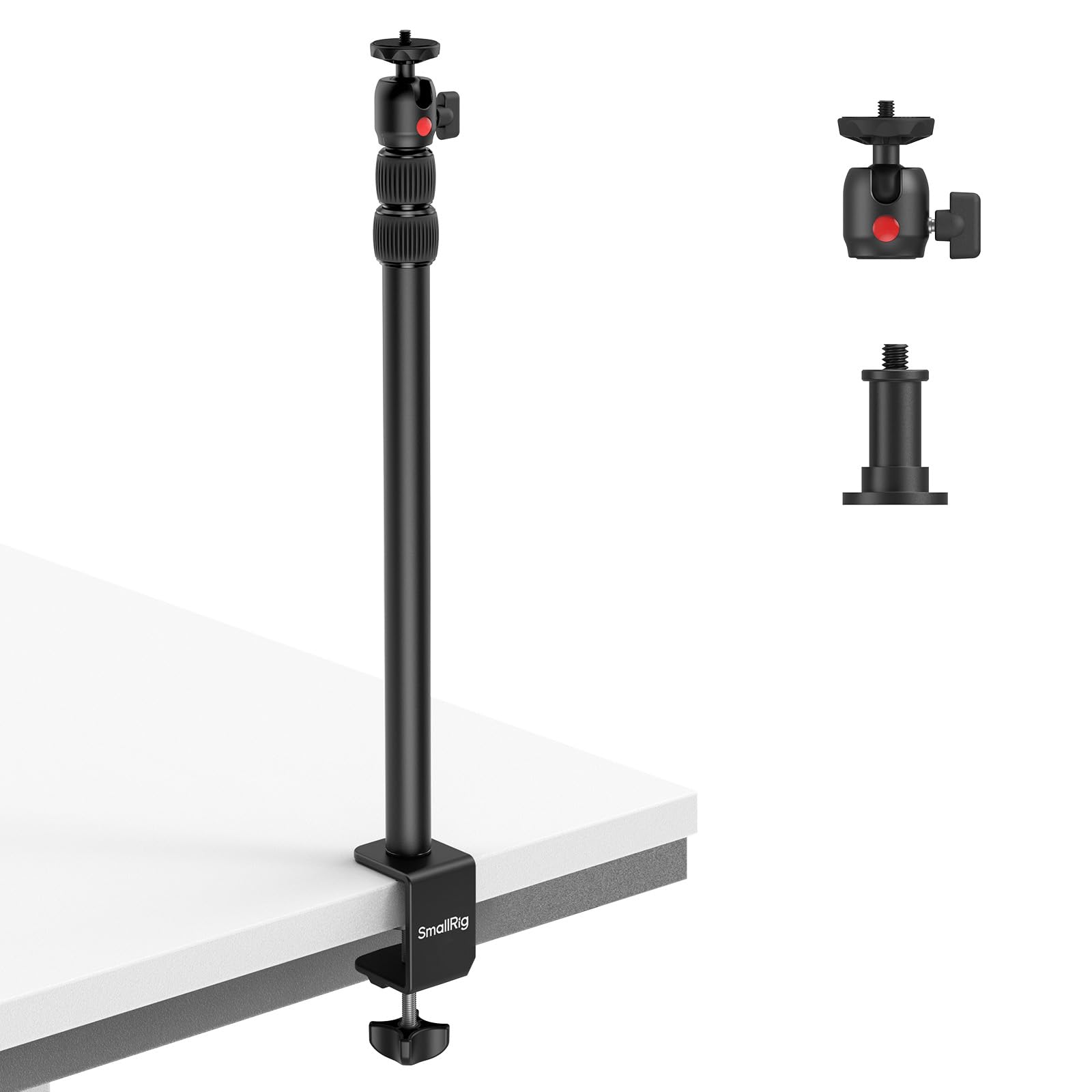 Photo 1 of SMALLRIG Camera Desk Mount C Stand, 15"-35" Adjustable Desk Tripod Light Stand, Tabletop C Clamp for Webcam, DSLR Camera, Ring Light, Live Streaming, Photo Video Shooting