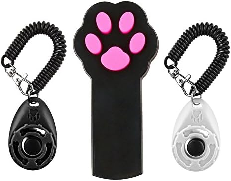 Martin Jerry Interactive Cat Toys and Dog Training Clicker Pet Interactive Toys, Dog Training Clicker, Cat chaser Toy, training tools, Clicker Training for Birds (Pointer & Clickers)