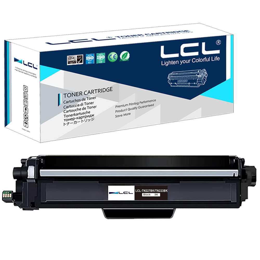 Photo 1 of LCL Compatible Toner Cartridge Replacement for Brother TN227 TN223 TN-227 TN-223 TN227BK TN223BK TN-227BK 3000 Pages HL-L3210CW HL-L3230CDW HL-L3270CDW HL-L3290CDW MFC-L3710CW MFC-L3750CDW(1PK,Black)
