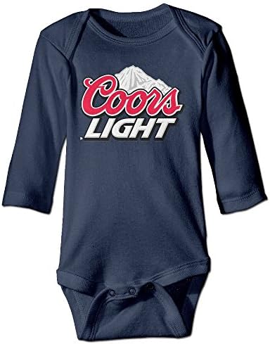 DELPT Coors Light Mountain Cute Boy &amp; Girl Infants Climb Clothes 12 Months Navy