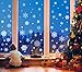 273pcs Christmas Snowflake Window Clings Decals White Snowflakes Stickers Decorations for Holiday Celebration Merry Christmas Winter Frozen Theme Party Snow Ornaments Supplies