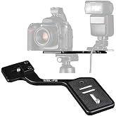 Manbily Camera Flash Brackets, Aluminum Tripod Camera Mount Extension Bar with 1/4" Screw for DSLR LED Light Video Microphone