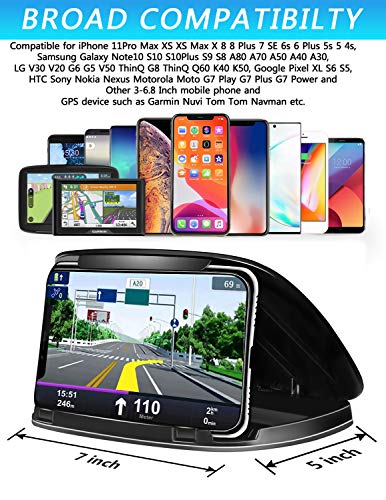 Car Phone Holder Dashboard, Cell Car Phone Mount, Durable Dash Cell Phone Holder for Car Cradle Compatible for iPhone 11 Pro Max XS XR X 8 8+ 7 7+ 6 Samsung Galaxy Note 10 S10 Smartphones and GPS Car Phone Holder Dashboard, Cell Car Phone Mount, Durable Dash Cell Phone Holder for Car Cradle Compatible for iPhone 11 Pro Max XS XR X 8 8+ 7 7+ 6 Samsung Galaxy Note 10 S10 Smartphones and GPS