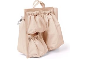 ToteSavvy Mini - Diaper Bag Organizer (Almond, 9.5" x 9" x 5")