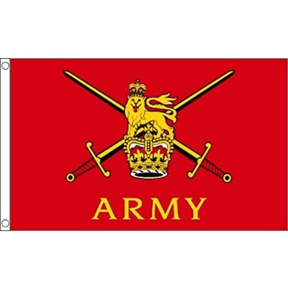 AZ FLAG - British Army Flag - 3x5 Ft - 100D Polyester Army Of United Kingdom Banner with Two Metal Grommets - Fade Resistant - Vivid Colors - 3' x 5' Feet - 150x90 Cm