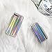 Keklle iPhone 8/7 Case, Rave Psychedelic Holographic Cool Sparkle Bling Glitter Shiny Rainbow Designer Cover With Laser Pattern, [Extra Thin Soft TPU Protective Case] for iPhone 8/7 (Rainbow)