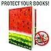 Book Sox Stretchable Book Cover: Standard Size 6 Ultra Print Pack. Fits Smaller/Thinner Hardcover Textbooks up to 8x10. Adhesive-Free, Nylon Fabric Protector for School. (Ultra Prints)
