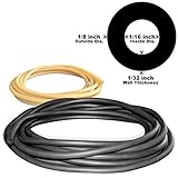 1/8in OD 1/16in ID Micro Latex Rubber Tubing ONE CONTINUOUS PIECE(Select Color and Length)
