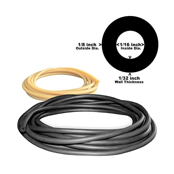 18in-OD-116in-ID-Micro-Latex-Rubber-Tubing-ONE-CONTINUOUS-PIECESelect-Color-and-Length 18in-OD-116in-ID-Micro-Latex-Rubber-Tubing-ONE-CONTINUOUS-PIECESelect-Color-and-Length