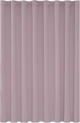 Deconovo Ring Top Blackout Curtain 100 x 84 in Baby Pink 1 Panel