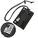 OneTigris Tactical ID Card Holder Hook & Loop Patch Badge Holder Neck Lanyard Key Ring and Credit Card Organizer (Black)