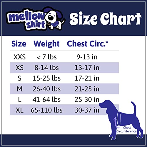 Mellow Shirt Dog Anxiety Calming Wrap, XLarge, Sangria Pricepulse