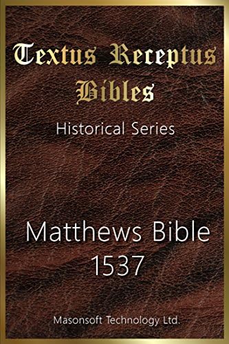 The Great Bible 1539: Textus Receptus Bibles - Kindle edition by
