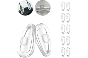 Eazean Replacement Nose Pads for Oakley Eyeglasses/Sunglasses, 5 Pairs Clear Silicone Nose Pieces Guards