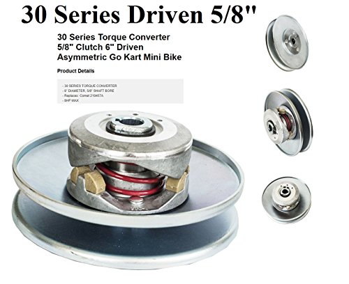 30 Series Torque Converter 5/8" Driven Clutch 6" Asymmetric Go Kart Mini Bike