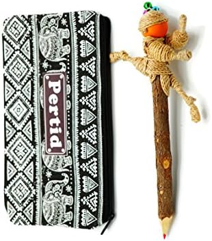 Perdit Smiggle Pencil Case For Girls Boxing Canvas Pencil Case Pen Holder Pancil The Doll Made From Water Hyacinth Boxing Doll Famous Handicrafts Big005-6 (Reverse Kick)