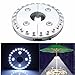 KINGSO Patio Umbrella Light,3 Level Dimming Wireless 28 LEDs Lights At 110 lux - 4 x AA Battery Operated Adjustable, for Patio Umbrellas, Outdoor Use, or Camping Tents (Silver)
