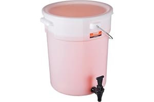 VEVOR Beverage Dispenser, 5 Gallon Drink Dispensers for Parties, Plastic Juice Dispenser with Spigot and Lid, Iced Tea Lemonade Juice Water Dispenser, for Restaurants, Hotels, Parties