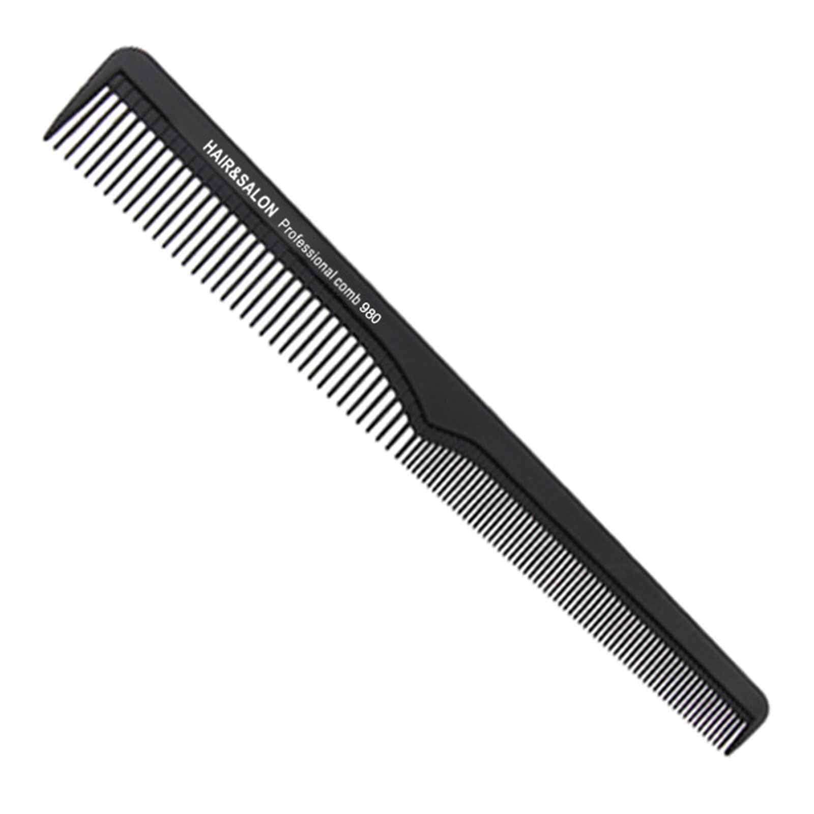 Premium Hair Comb - Shatterproof Premium Carbon Comb for Hair & Beard - Developed by Barbers - 18 cm Antistatic Mens Comb Barber Comb Double-Sided - Styling Haircomb for Men and Women