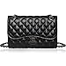 Solarfun Classic Crossbody Shoulder Bag for Women Quilted Purse With Metal Chain Strap Large