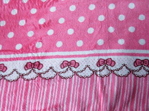 New 50 x 60 Super Soft Flannel Fleece Throw Blanket For All Season Use - 12 Assorted (#6 Potka Dot)